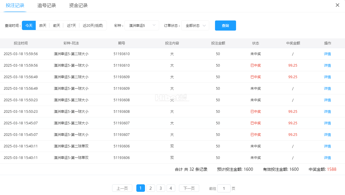 今天的澳洲幸运5亏损12块大洋
