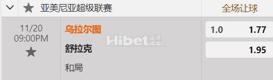 阿美超 21:00  乌拉尔图[3] - 舒拉克[6]